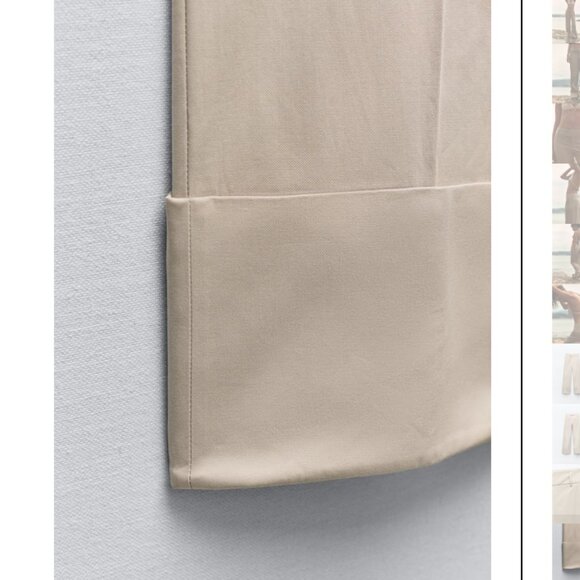 NWT ZARA STRAIGHT LEG PANTS WITH BELT LOOPS TAUPE BROWN - Picture 10 of 10